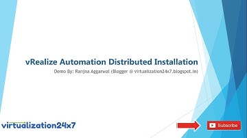 vRealize Automation Distributed Installation