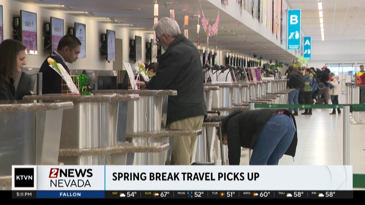 Busy Reno Reno-Tahoe Airport staying busy with spring break travel - YouTube