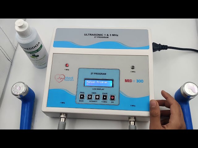 1 MHz & 3 MHz Ultrasound Pain Relief Therapy Machine & Massager