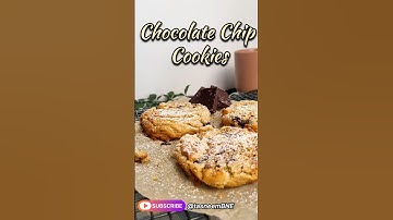 Soft & Chewy Chocolate Chip Cookies 🍪 | Link in Description for Full Recipe👇#cookiesrecipe #homebake