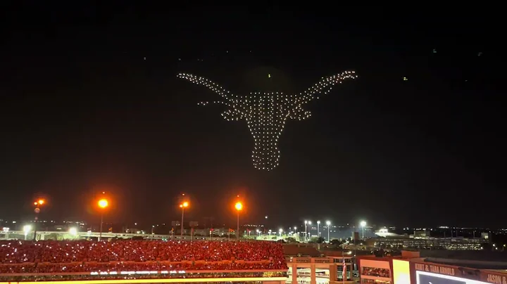 Texas vs Georgia 10/19/2024 Drone show