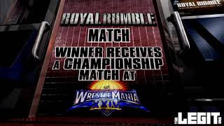 2008 Wwe Royal Rumble  Match Card 
