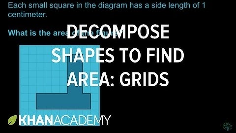 Decomposing shapes to find area (grids)  | Math | 3rd grade | Khan Academy