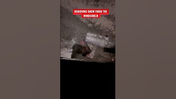 Removing Snow from the Windshield….                     #shortsvideo #shorts  #viral  #snow