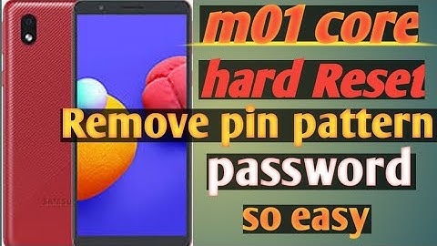 Samsung M01 CORE Pattern Unlock | M01 CORE Hard Reset |  M01 Core Remove pin  password without pc