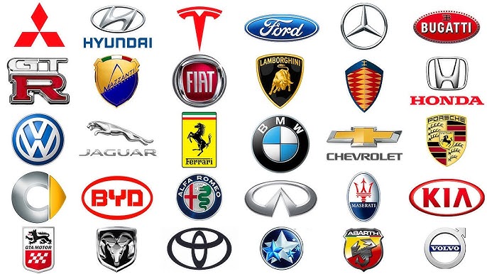 Logo auta 2 - cars logo - car brand - car emblems. What this car? 