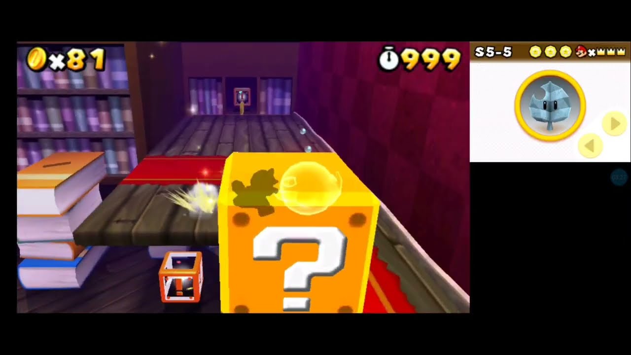 Super Mario 3D Land - Playthrough #14: Special World 5, Boss: Dry Bowser II