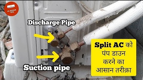 pump down split system air conditioner | स्प्लिट एसी पम्प डाउन करना @ACREPAIRTIPS