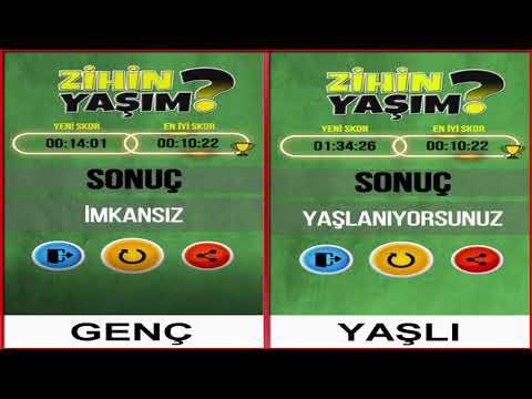 Zihin Yaşım - Zihin Yaşını Test Et
