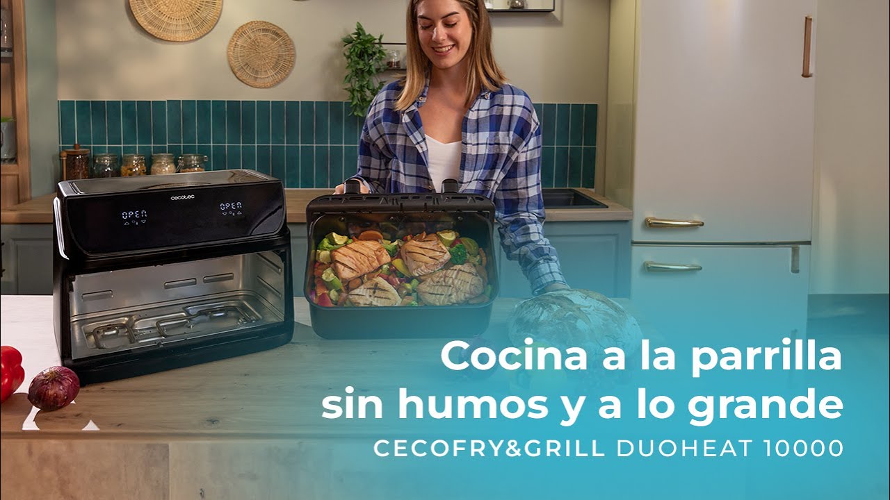 Cecotec Cecofry&Grill Duoheat 8000 Luftfritteuse Mit Doppelgrill, Air