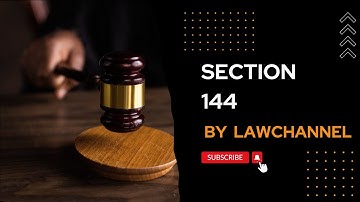 SECTION 144 CODE OF CRIMINAL PROCEDURE