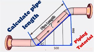 The easiest way to calculate pipe length. Pipe length