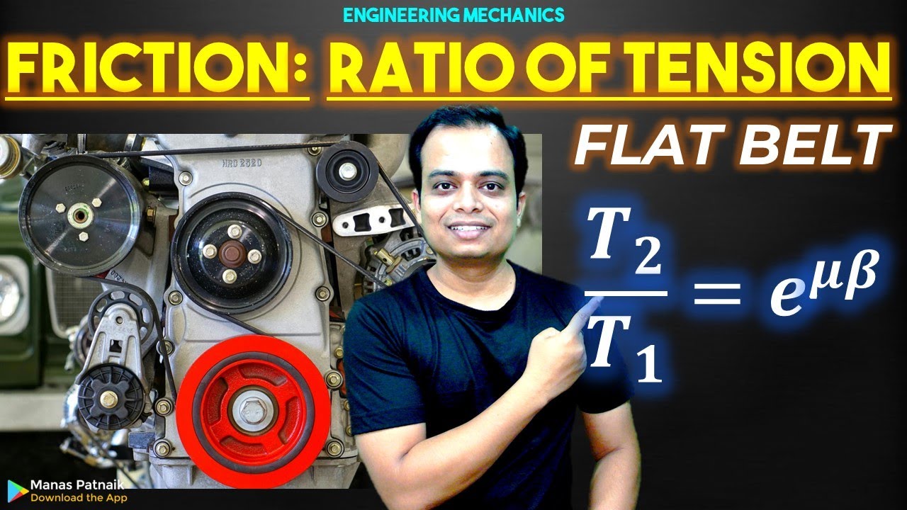 Ratio of Tension in Flat Belt Drive_Full Concept YouTube