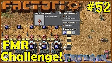 Factorio Million Robot Challenge #52: Programming Inserters!