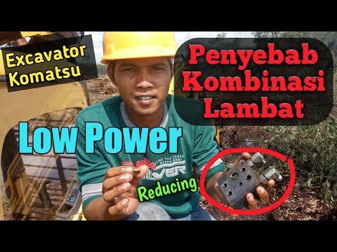 Penyebab Hydraulic Low Power atau Kombinasi Lambat - Excavator Komatsu Pc130-7