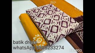 summer special soft batik dress materials | 100% pure cotton batik dress | bandhani screenshot 5