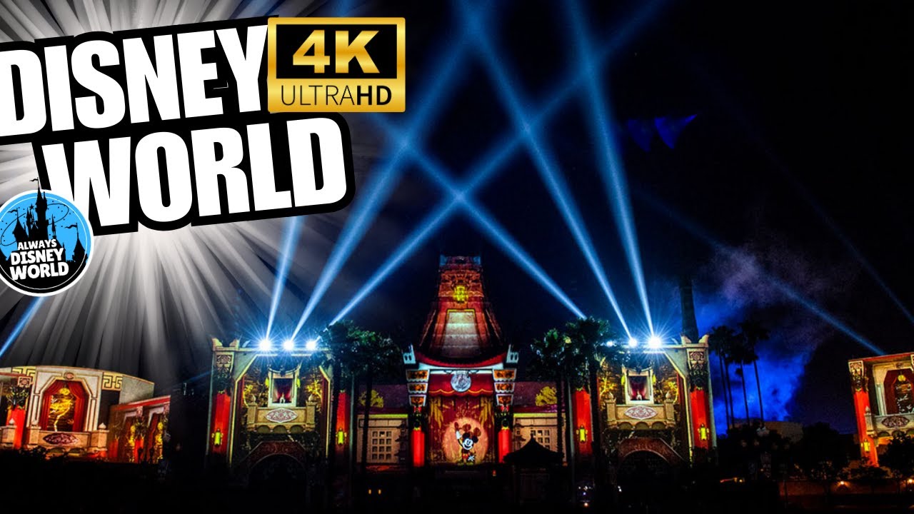 4k Wonderful World of Animation Fireworks Show at Disney’s Hollywood Studios 2025