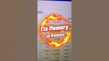 How to fix memory in windows  😱😱 #shorts #windows10