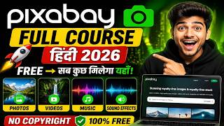 Pixabay Full Course Hindi 2026 🚀 Free Videos, Photos, Music & Sound Effects screenshot 4