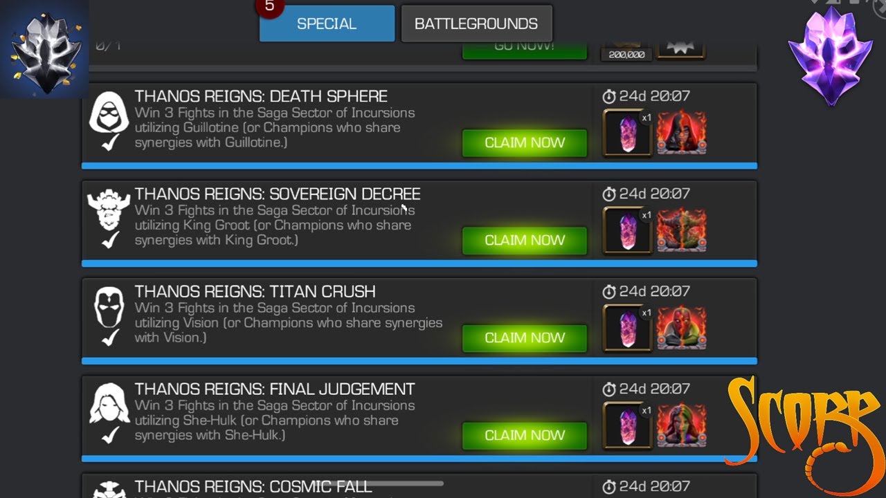 Deathless saga incursions reward opening! 7 star crystals! reunion ...