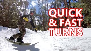 How To Make Quick & Fast Snowboard Turns