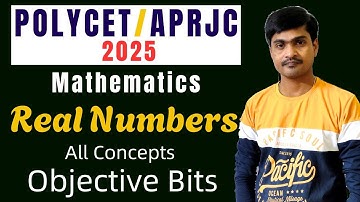 Polycet 2025 / APRJC 2025 I AP POLYCET 2025 I Maths I Real Numbers I Concepts + Bits I By Ramesh Sir