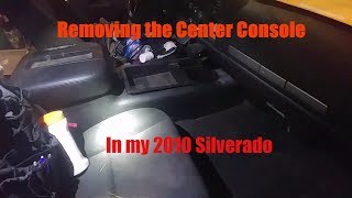 Removing 2010 Chevy Silverado Center Console