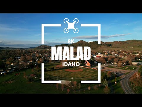 Malad Idaho in 8K – Visit the Town from the Air