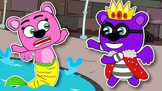 Heroes from a nice family met the Little Mermaid 🧜‍♀️New series of funny animations!