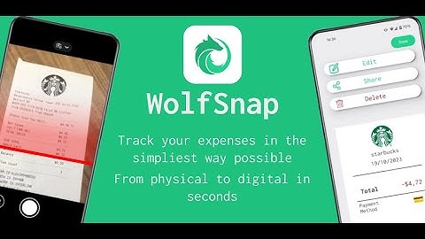 WolfSnap: Receipt Scanner demo video