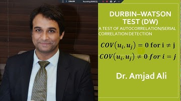 Durbin-Watson Test (DW) (1950): A Test of Auto Correlation/Serial Correlation Detection