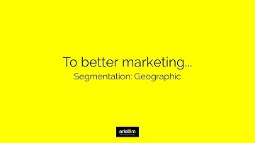 1MMV 051 - Segmentation: Geographic