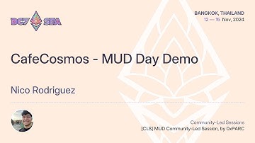 CafeCosmos - MUD Day Demo by Nico Rodriguez | Devcon SEA