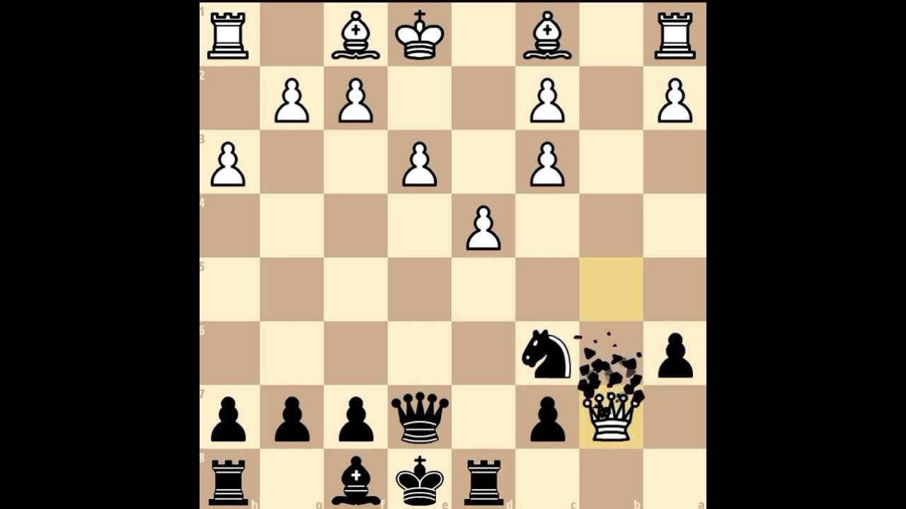 pin & Knight fork move change gameshortsviralcheckmatequeen