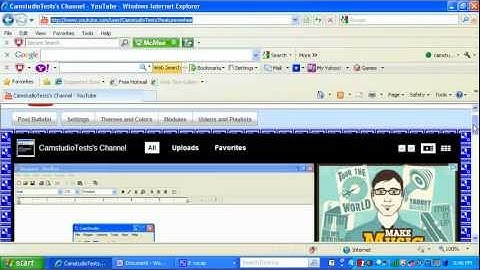 Camstudio Test/Settings #4 (Default Settings)