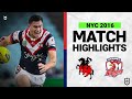 St George Illawarra Dragons v Sydney Roosters | Match Highlights | Preliminary Final | NYC 2016