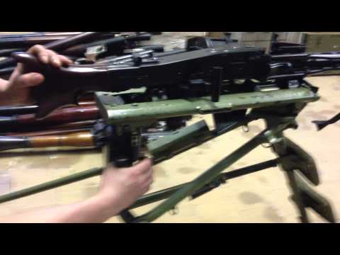 Airsoft MG42 AGM in Aktion auf Feldlafette bei zib-militaria im Lager, Wehrmacht Softair AEG