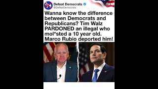 Tim Walz Pardoned an Illegal Immigrant Who Molested a 10 Year Old While Marco Rubio...