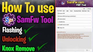 How to use SamFw Tool Basics| All options explain | 2023 | screenshot 4