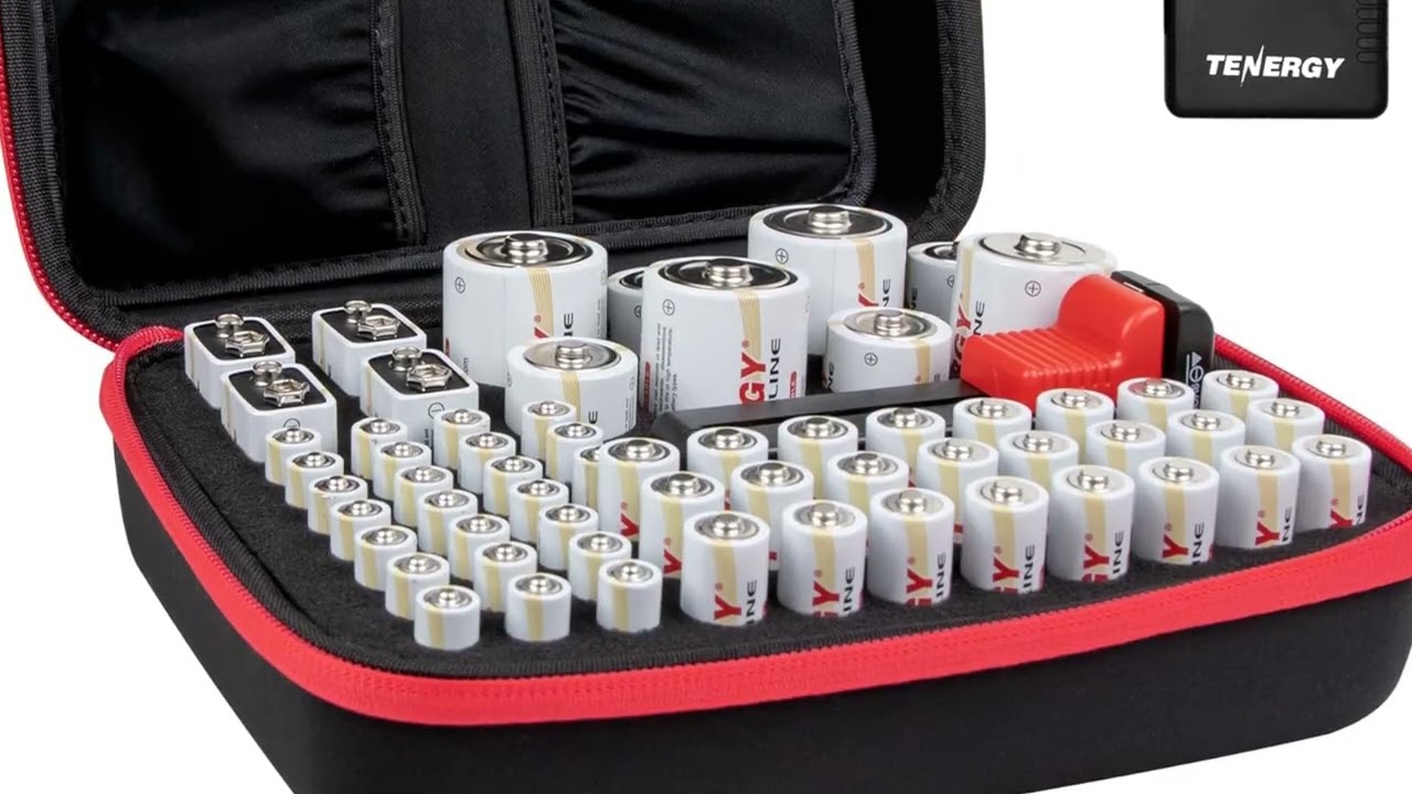 Tenergy Battery & Storage Case Set 🔋 Keep Your Batteries Organized & Ready!