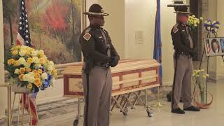 Paying respect to Mark Costello at the State Capitol (2015-08-27)