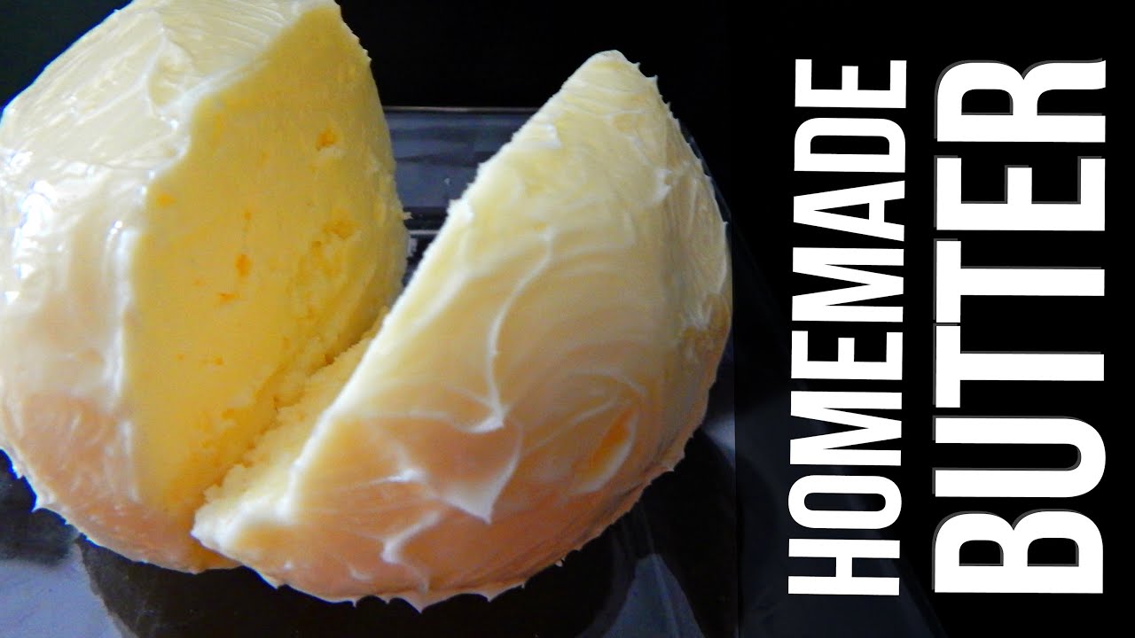 HOW TO MAKE BUTTER AT HOME YouTube