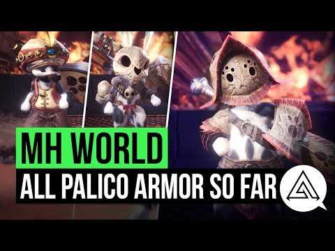 Monster Hunter World | All Palico Armour Sets So Far