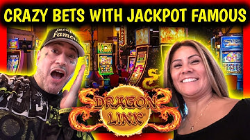 Crazy Betting on Dragon Link with Jackpot Famous!