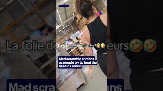 Mad scramble for fans as people try to beat the heat in France #shorts