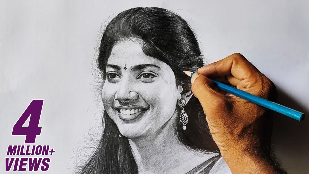 Sai Pallavi Pencil Drawing