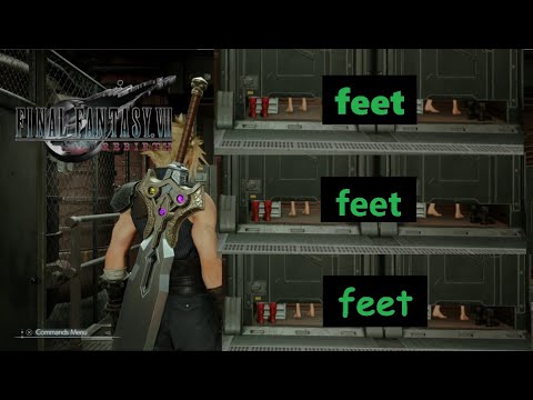 Final Fantasy VII: Rebirth on PS5. Aerith and Tifa's FEET. feet. FeEt.