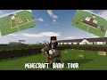 HUGE Minecraft Barn Tour | Minecraft Equestrian Roleplay