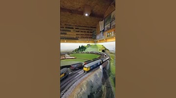 OO Gauge trains. class 56 with a mgr coal train, class 47 and class 143 dmu with passenger services