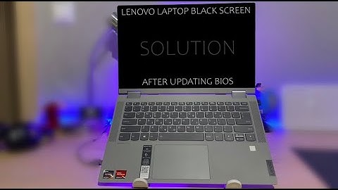 Lenovo Laptop Black Screen after BIOS Update Fix